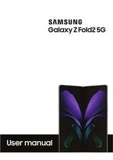 Samsung Galaxy Z Fold 2 5G manual. Camera Instructions.